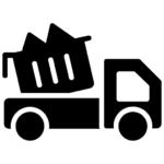 junk removal truck icon