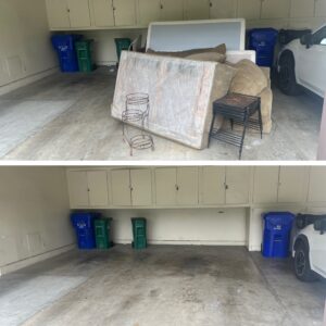 Santee carport cleanout before and after comparison